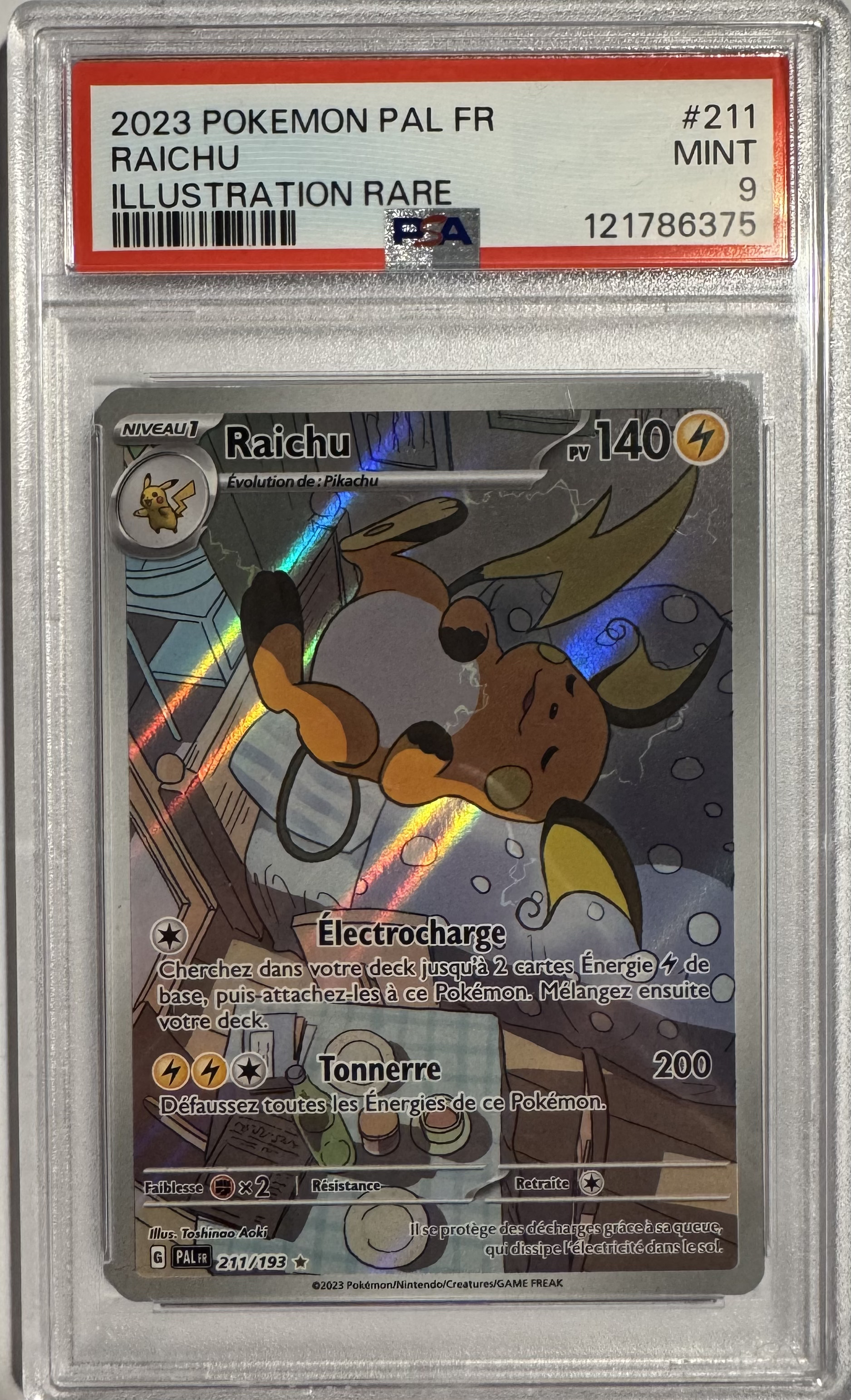 Raichu AR FA - Pokemon (Évolutions à Paldéa)